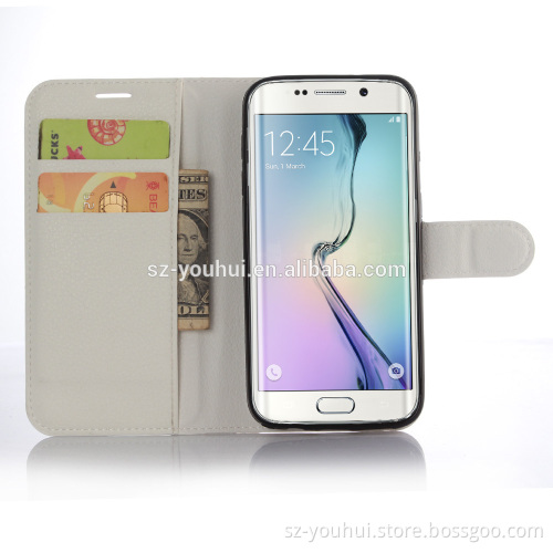 High Quality Leather Card Wallet Folio Stand Flip Case Cover for Samsung GALAXY S7